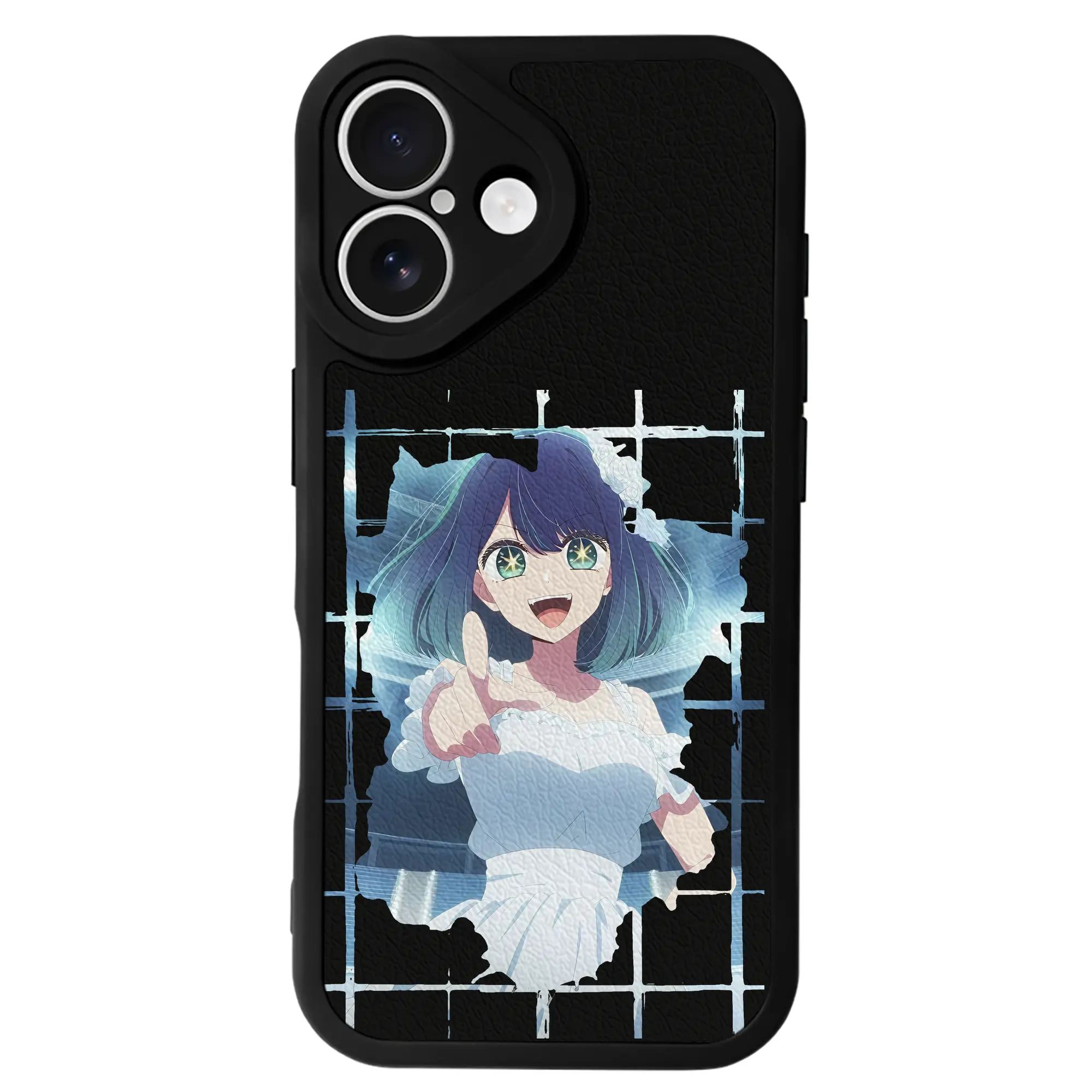 推しの子 グッズ,黒川あかね - IPhone 16シリーズ対応 ・ シリコンスマホケース ・ レザー調 ・ 高精度フィット ・ 耐衝撃 ・ ワイヤレス充電対応 ・ 精密カット